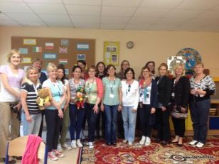 Aonghus and teachers in Zory (Poland)